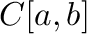 $C[a,b]$