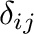 $\delta_{ij}$