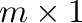 $m\times 1$