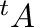${}^{t}A$