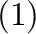 $(1)$