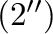 $(2^{\prime\prime})$