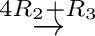 $\displaystyle \stackrel{4R_{2}+R_{3}}{\rightarrow}$