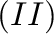 $(II)$