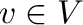 ${\bf v} \in V$