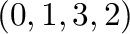 $(0,1,3,2)$