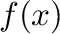 $f(x)$