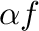 $\alpha f$
