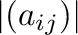 $\vert(a_{ij})\vert$