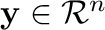 ${\mathbf y} \in {\mathcal R}^{n}$
