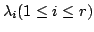 $ \lambda_{i}(1 \leq i \leq r)$