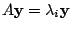 $ A{\mathbf y} = \lambda_{i}{\mathbf y}$