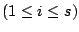 $ (1 \leq i \leq s)$