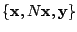 $ \{{\mathbf x}, N{\mathbf x}, {\mathbf y}\}$