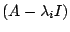 $ (A - \lambda_{i}I)$