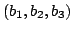 $ (b_{1},b_{2},b_{3})$
