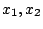 $ x_{1},x_{2}$