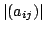 $ \vert(a_{ij})\vert$