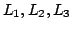 $ L_{1},L_{2},L_{3}$