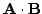 $ {\bf A} \cdot {\bf B}$
