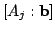 $ [A_{j}:{\bf b}]$