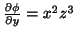 $ \frac{\partial \phi}{\partial y} = x^2 z^3$