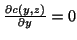 $ \frac{\partial c(y,z)}{\partial y} = 0$