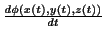 $ \frac{d\phi(x(t),y(t),z(t))}{dt}$