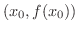 $(x_{0},f(x_{0}))$