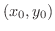$(x_{0},y_{0})$