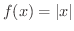 $f(x) = \vert x\vert$