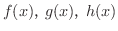 $f(x)Cg(x)Ch(x)$