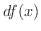 $df(x)$