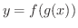$y = f(g(x))$