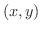 $(x,y)$