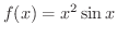 $\displaystyle{f(x) = x^{2} \sin{x}}$