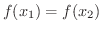 $f(x_{1}) = f(x_{2})$