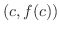 $(c,f(c))$