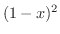 $(1-x)^{2}$