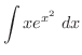 $\displaystyle{\int{xe^{x^{2}}}\ dx}$