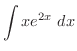 $\displaystyle{\int{xe^{2x}}\ dx}$
