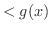 $\displaystyle < g(x)$