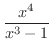 $\displaystyle \frac{x^4}{x^3 - 1} $