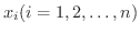 $x_{i}(i = 1,2,\ldots,n)$
