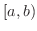 $[a,b)$