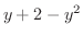 $y+2 - y^2$