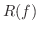 $R(f)$