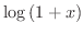 $\log{(1+x)}$