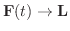 ${\bf F}(t) \rightarrow {\bf L}$