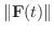 $\Vert{\bf F}(t)\Vert$